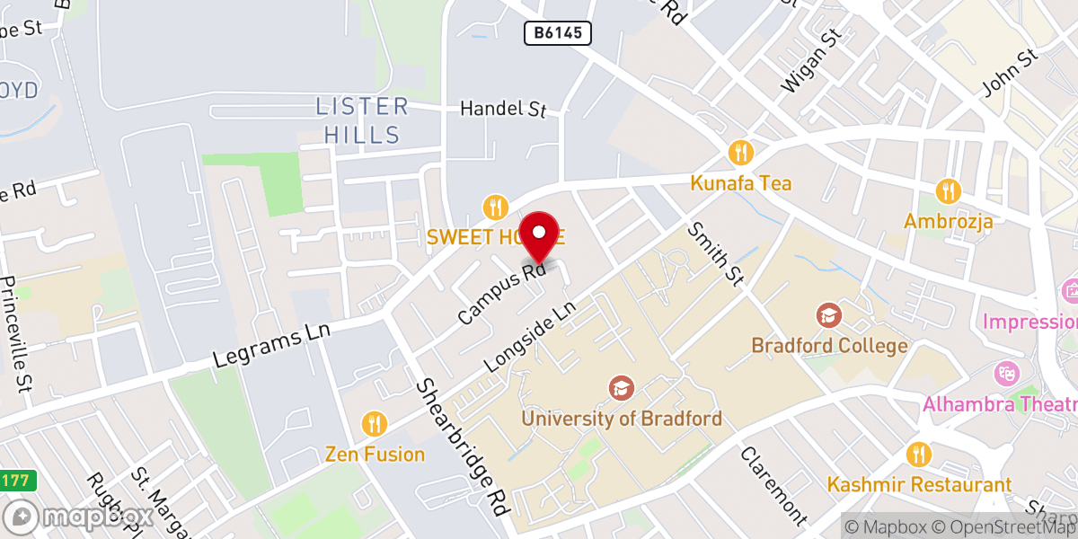 Map showing location of The Root of David Church - Bradford