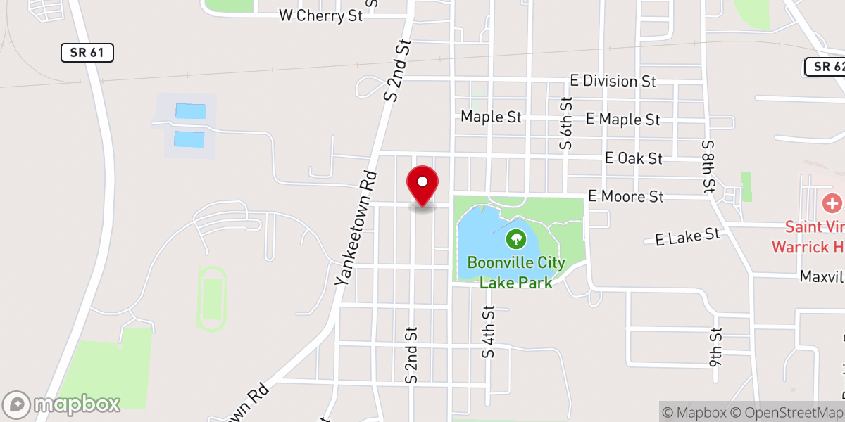 Map showing location of Boonville First AG