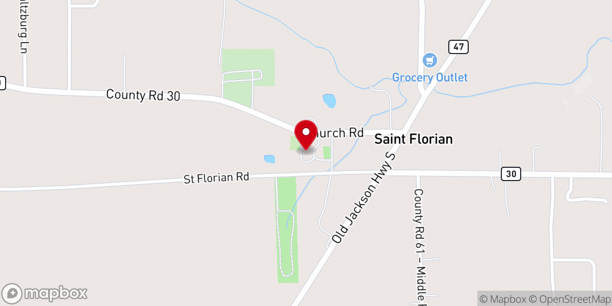 Map showing location of St Michael's Catholic Church Office