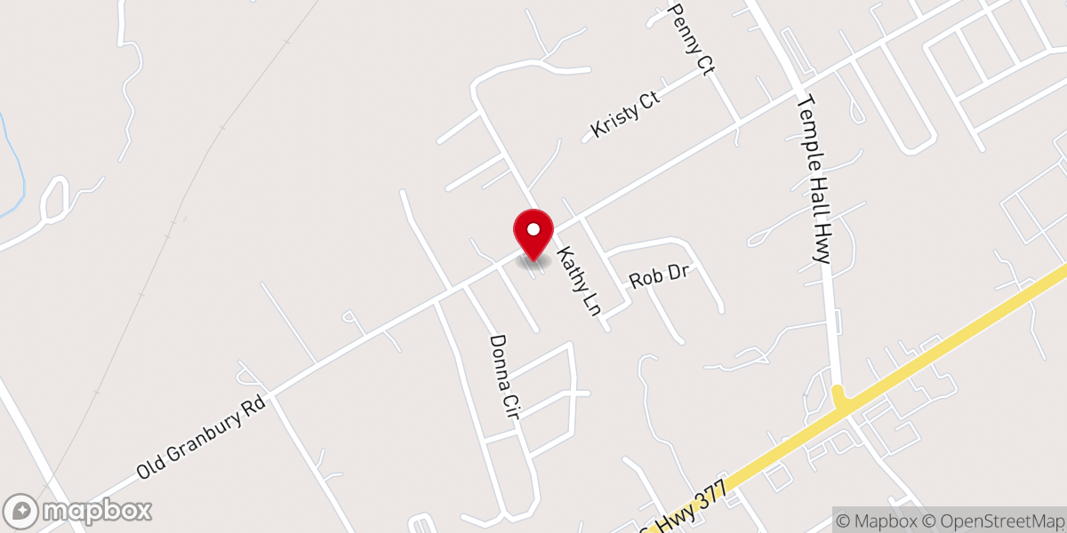Map showing location of Old Granbury Road church of Christ