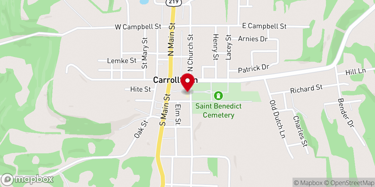 Map showing location of St Benedict Catholic School