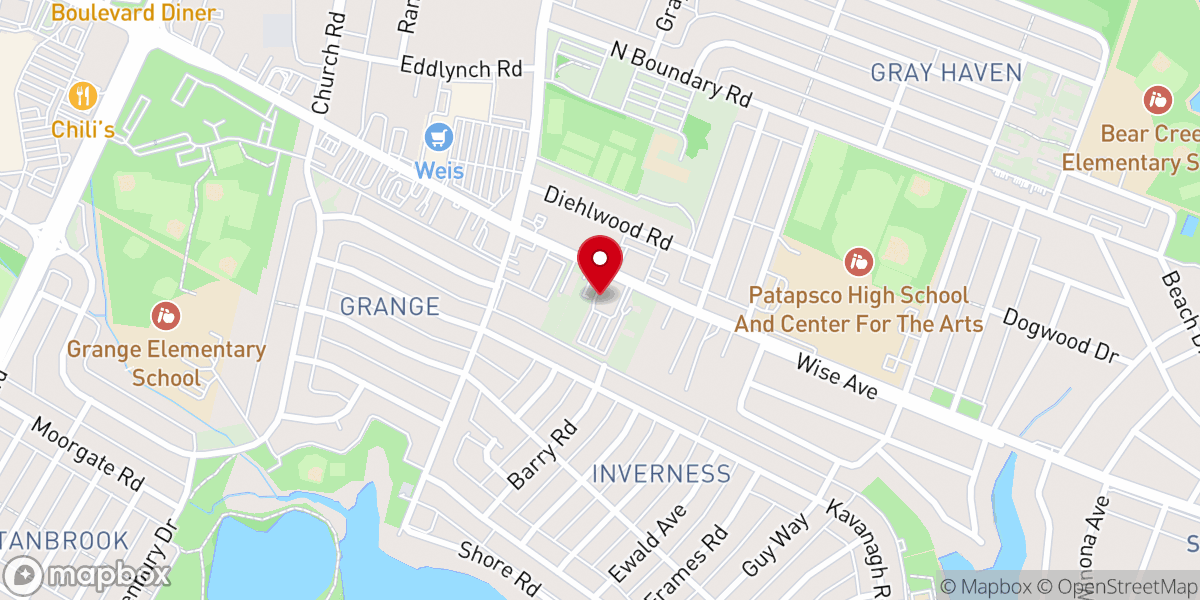Map showing location of Vida Santa Church