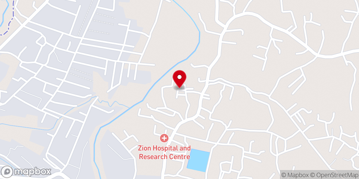Map showing location of Rengma Baptist Church