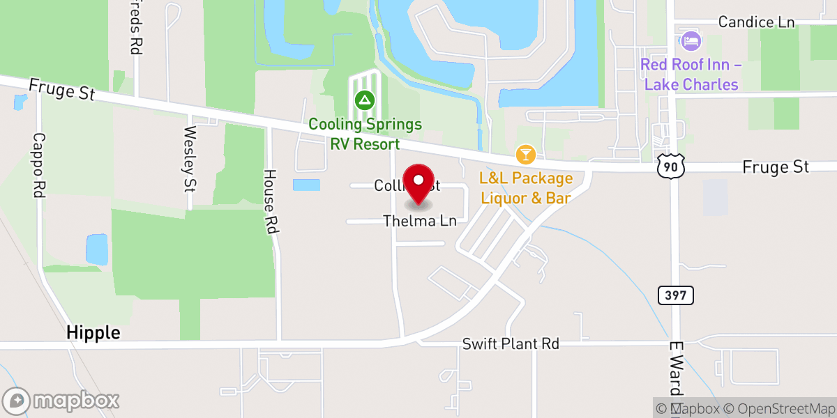 Map showing location of Iglesia Bautista Victoria