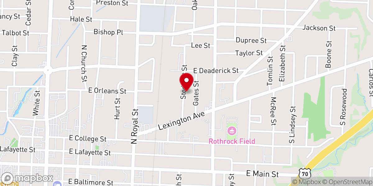 Map showing location of Pentecostal Church of Jesus
