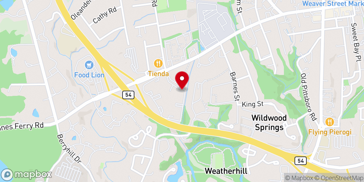 Map showing location of Collins Crossing Apartments