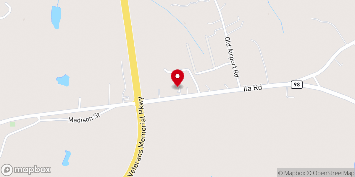 Map showing location of Kingdom Hall of Jehovah's Witnesses--Commerce