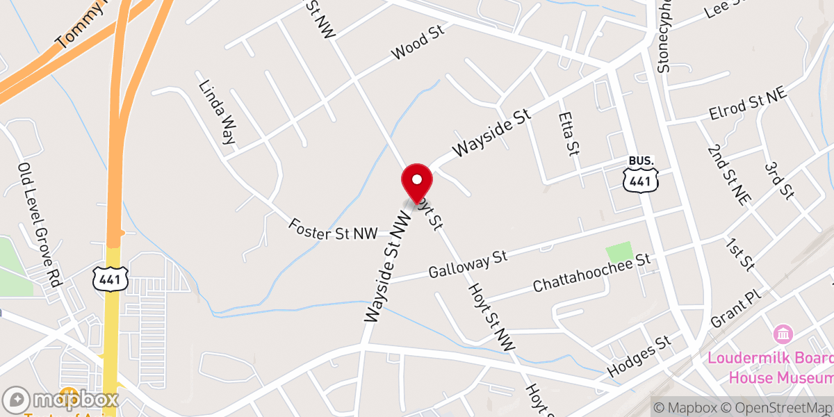 Map showing location of Ark Angels Christian Learning Center