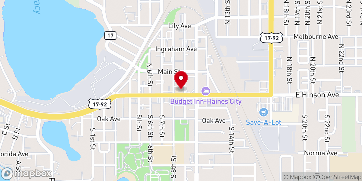 Map showing location of Landmark Baptist College