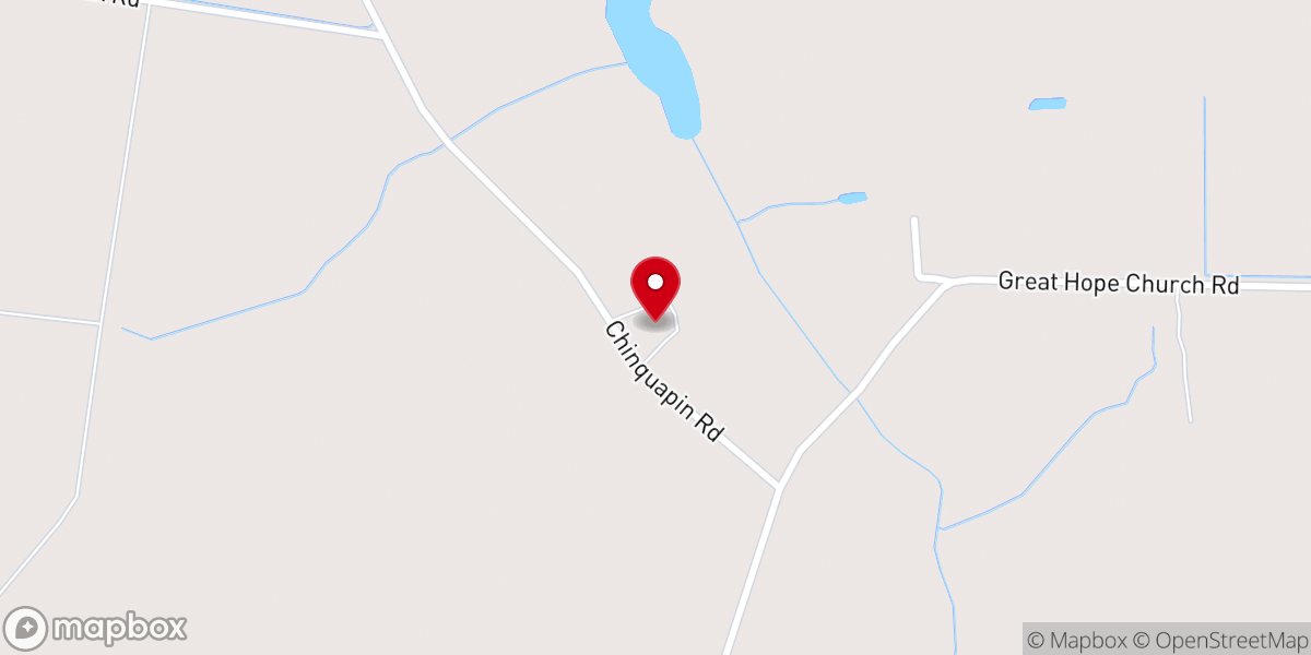 Map showing location of Greater Saunders Grove Missionary Baptist Church