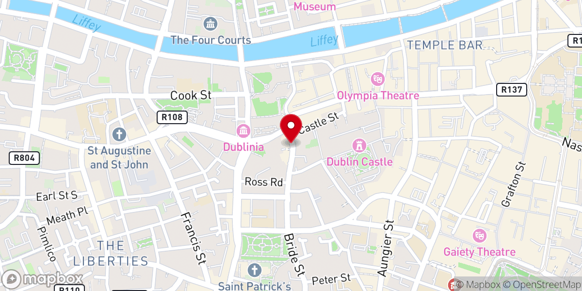 Map showing location of Q-Park Christchurch