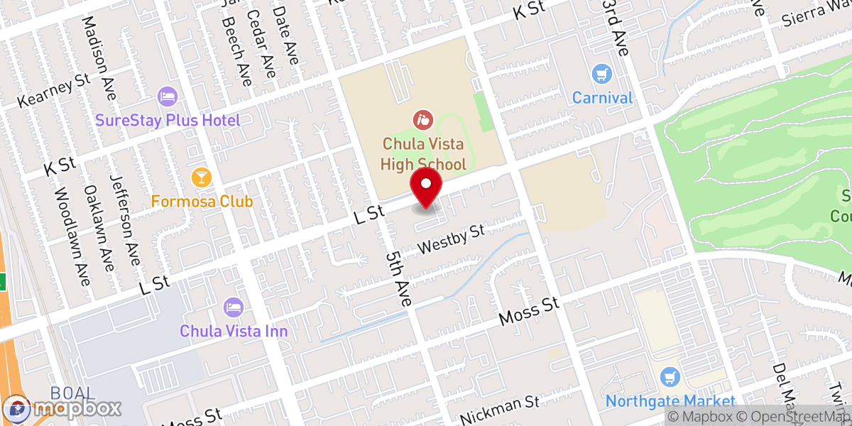 Map showing location of Coc food bank