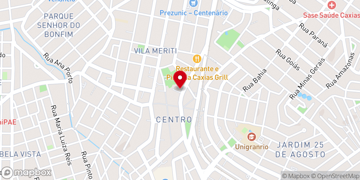 Map showing location of Catedral Santo Antônio