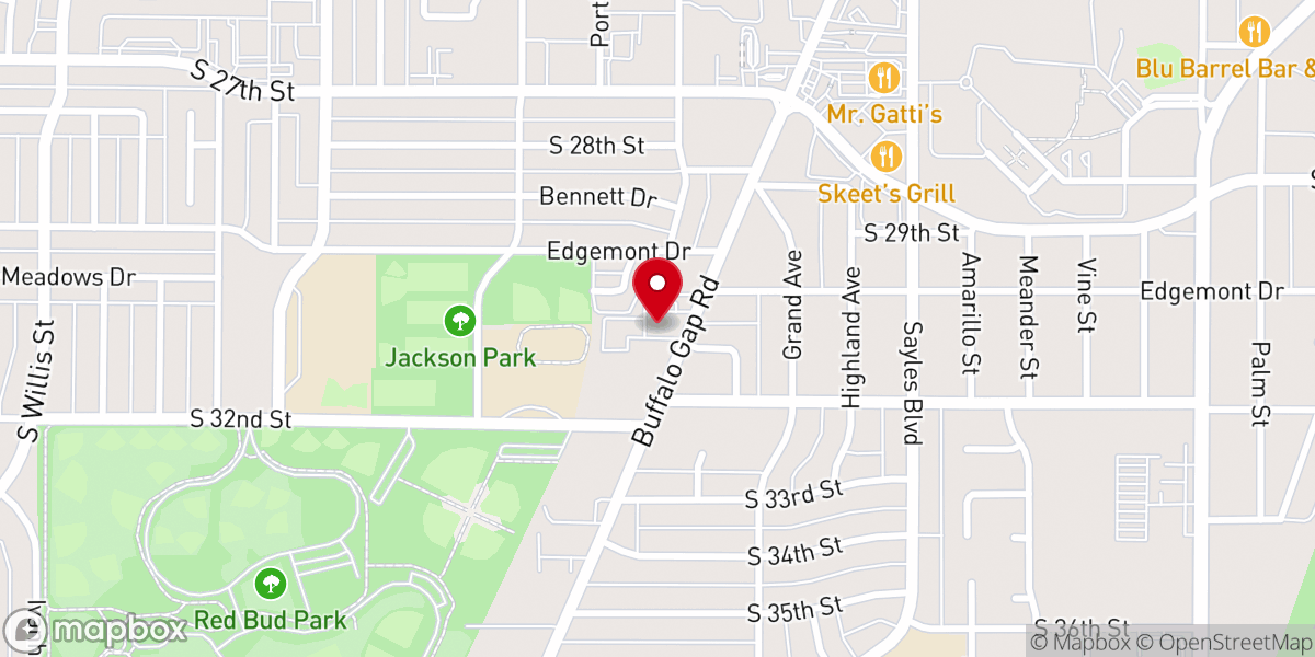 Map showing location of South Pointe Church