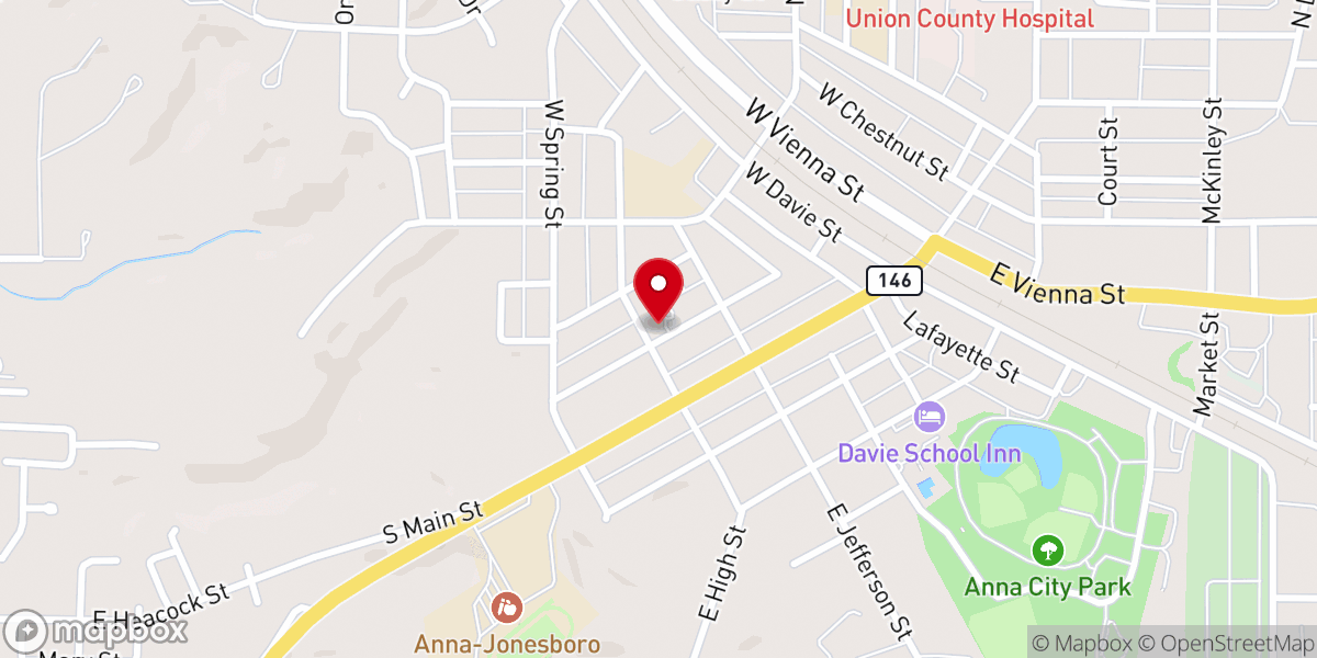 Map showing location of First Baptist Church - Food Distribution Center
