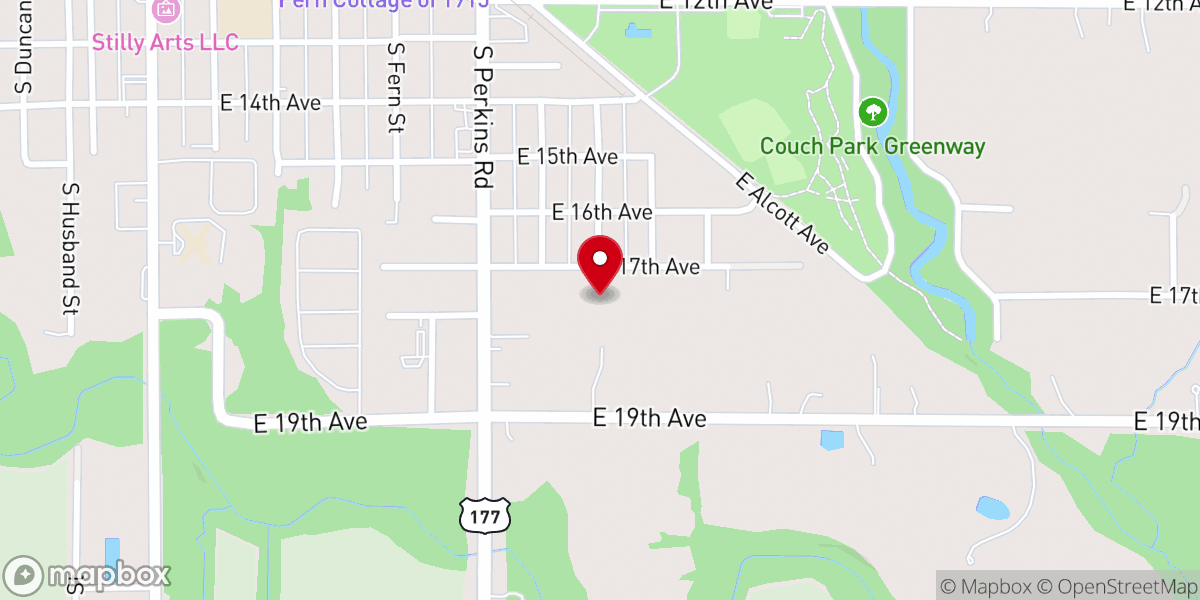 Map showing location of Grace Baptist Church