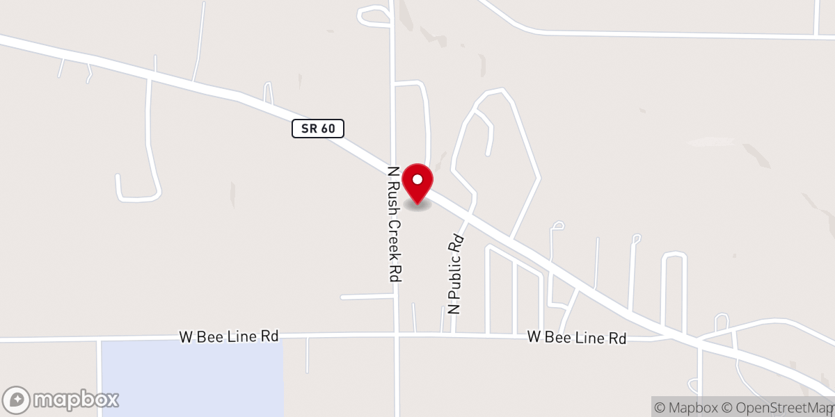 Map showing location of Washington County Baptist Tabernacle