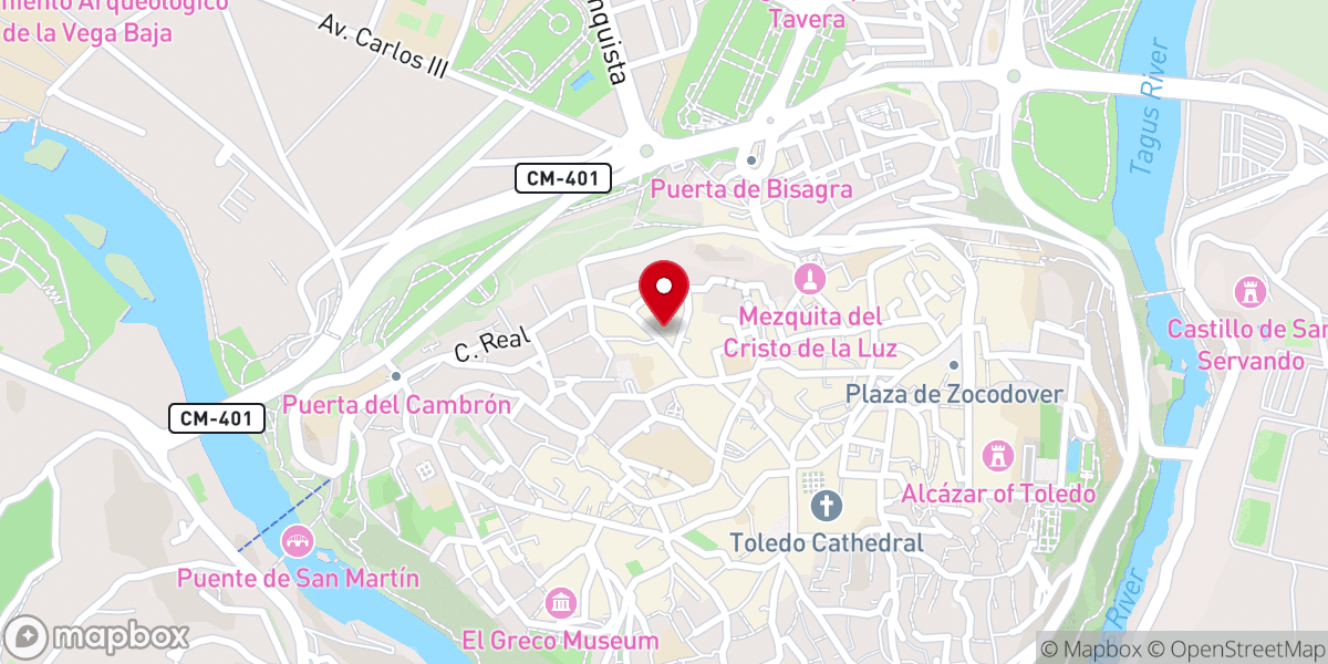 Map showing location of Convento de la Purísima Concepción