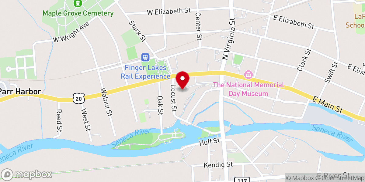 Map showing location of House of Concern
