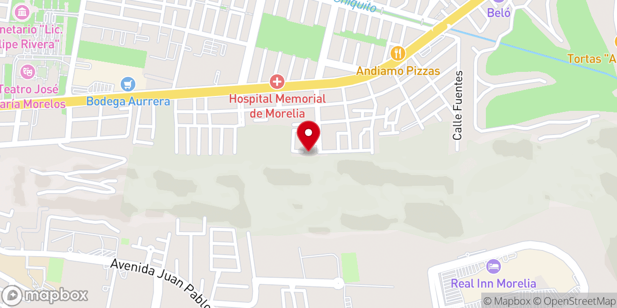 Map showing location of Capilla de Chestokowa