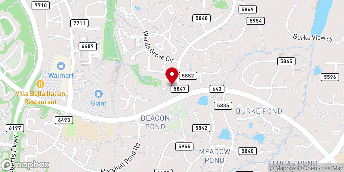 Map showing location of Knollwood Community Church