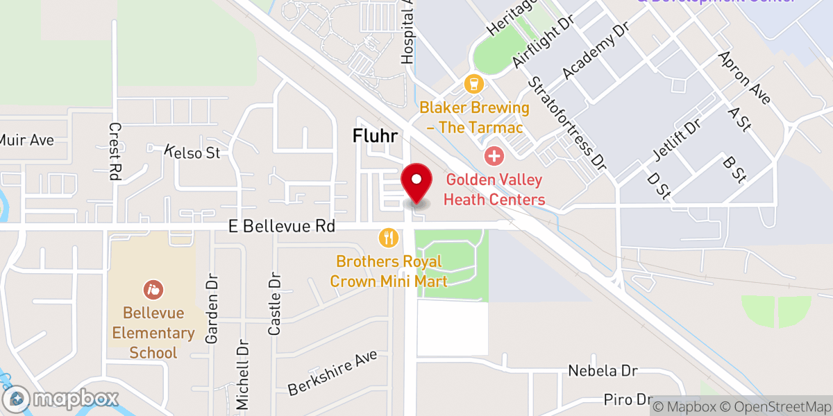 Map showing location of In the Barn Thrift Store