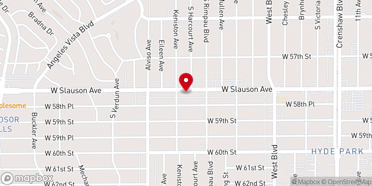 Map showing location of The Ninth Episcopal District