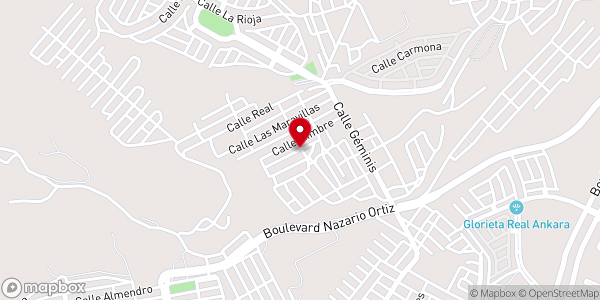 Map showing location of IGLESIA BAUTISTA NUEVA ESPERANZA