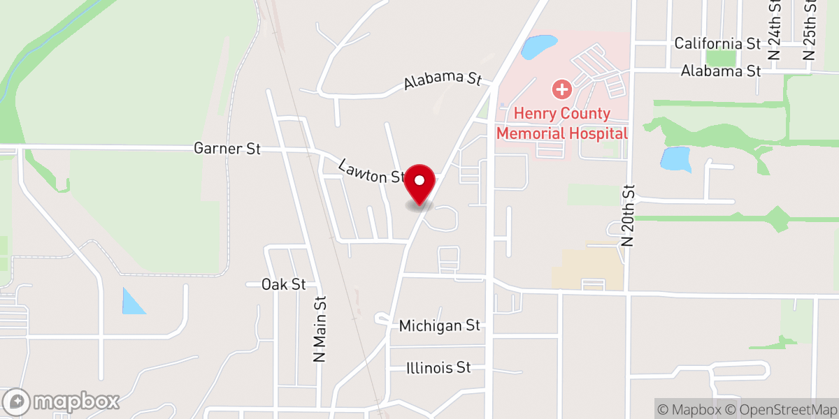 Map showing location of North Side Church of God