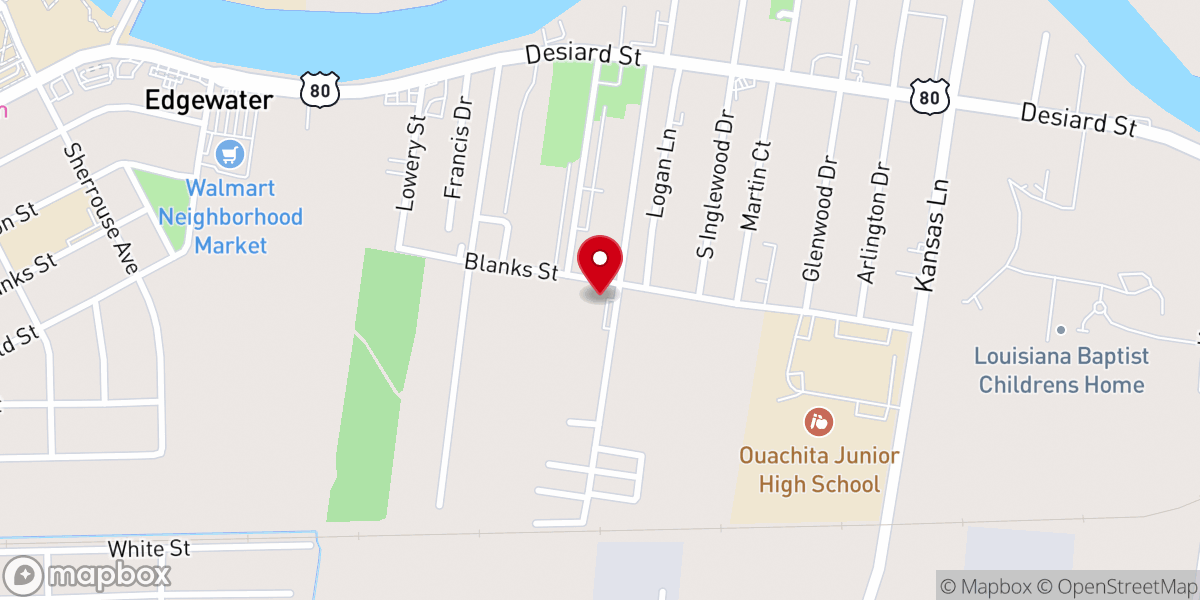 Map showing location of Against All Odds Gospel Assembly