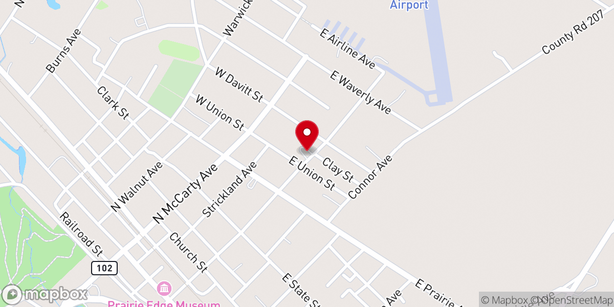 Map showing location of Greater Mt Olive Missionary Baptist Church