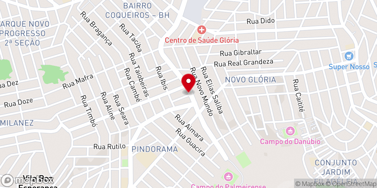 Map showing location of Igreja Batista Anel de Selar