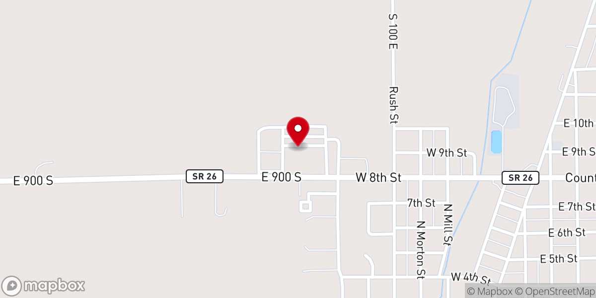 Map showing location of Fairmount Camp