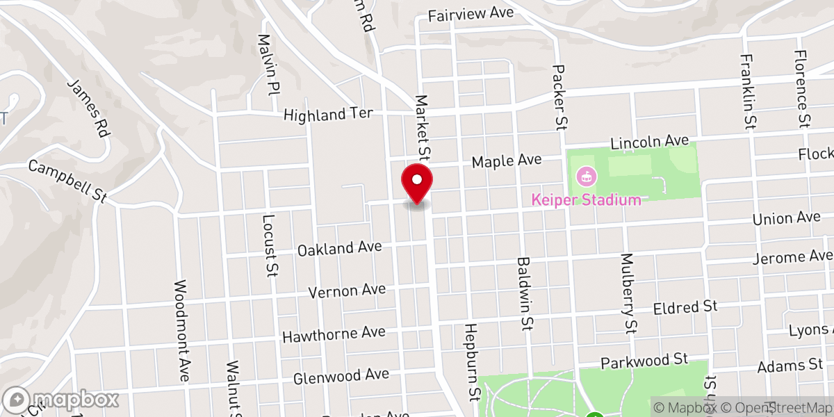 Map showing location of Good News Bible Church