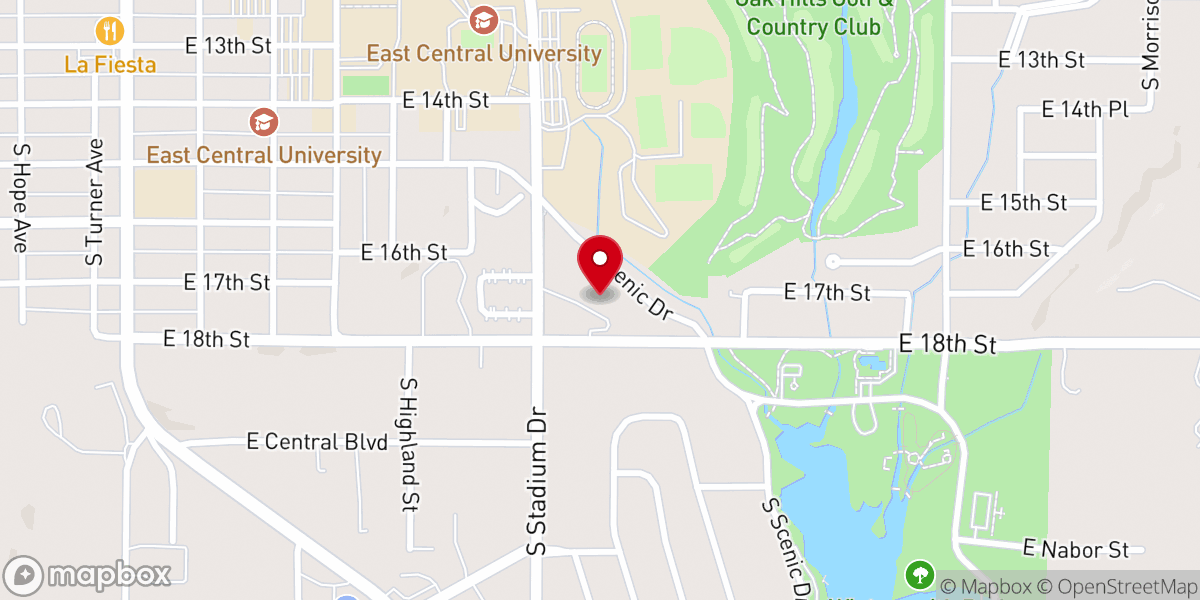 Map showing location of First Lutheran Church
