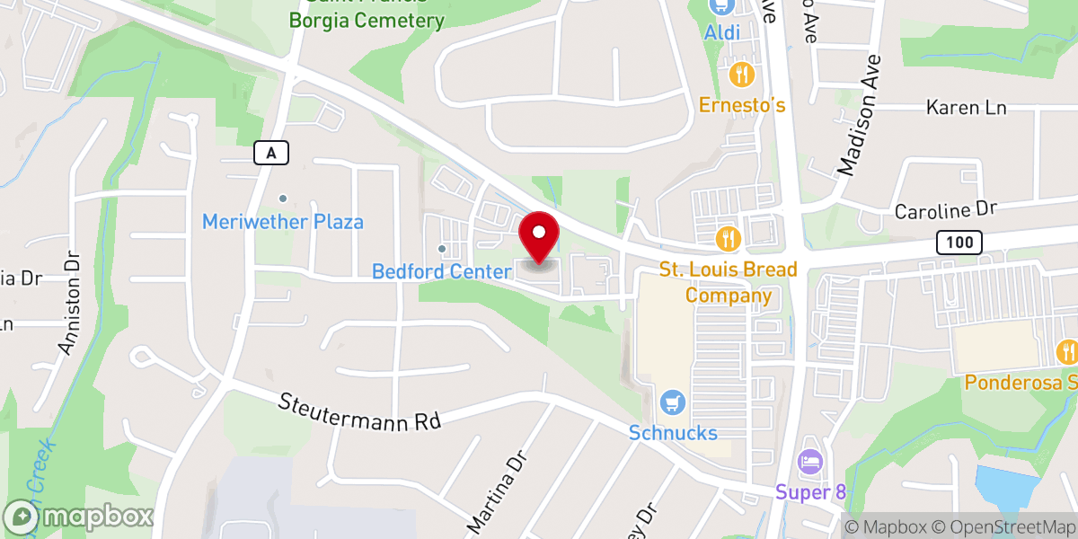 Map showing location of Life Stream Church