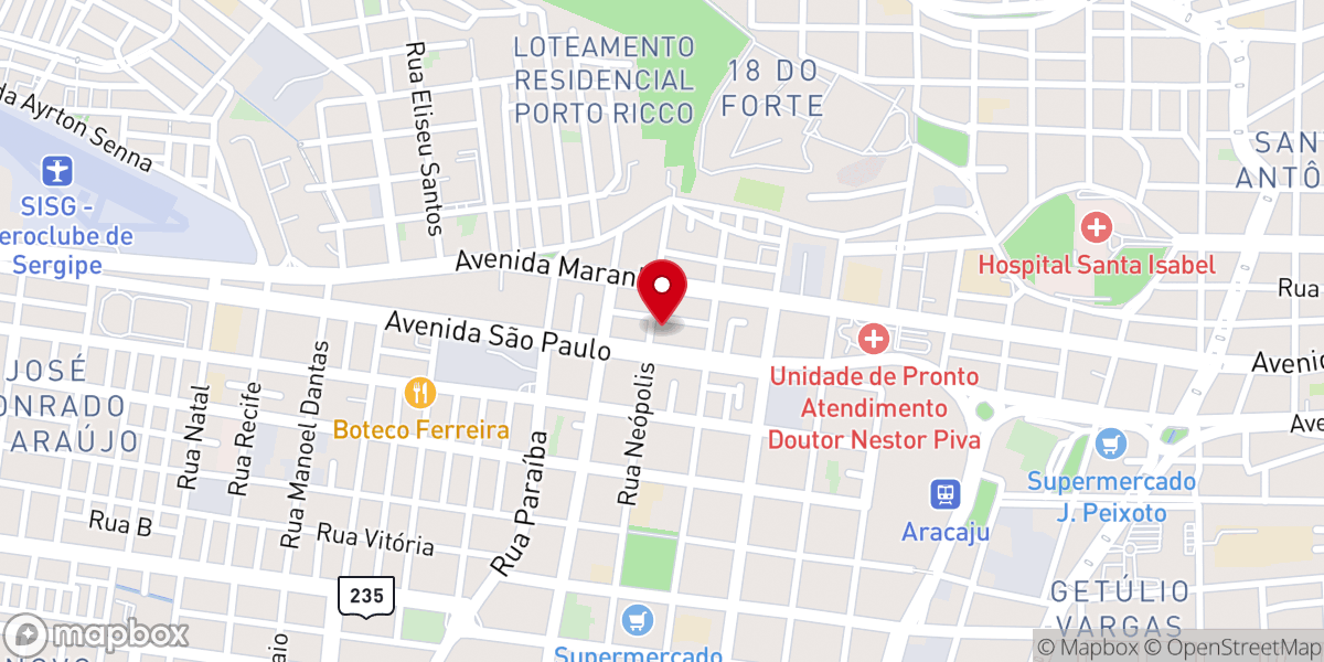 Map showing location of Igreja Evangélica Luterana do Brasil - IELB