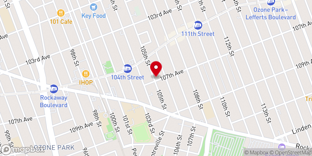 Map showing location of Zion Tabernacle FBH Church - Food Distribution Center
