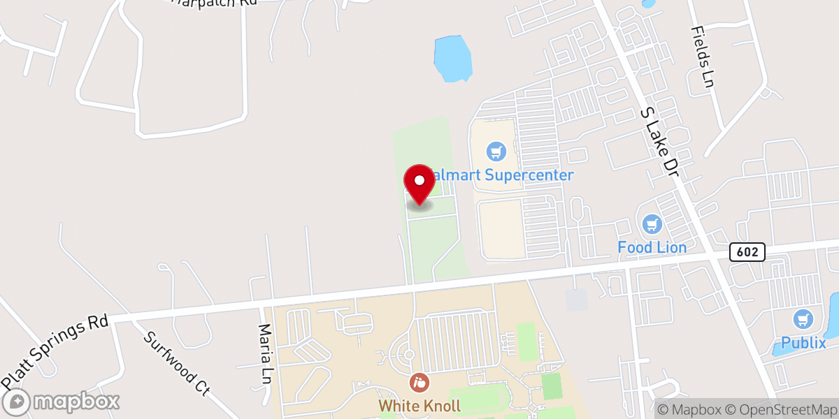 Map showing location of LifeSprings Church