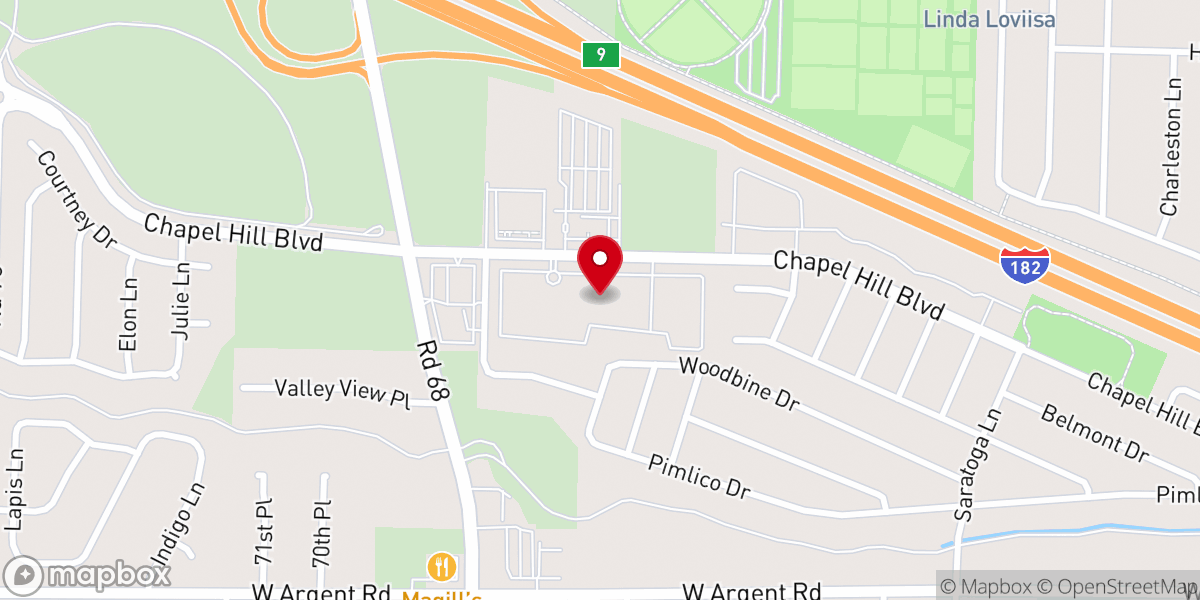 Map showing location of The Crossings at Chapel Hill