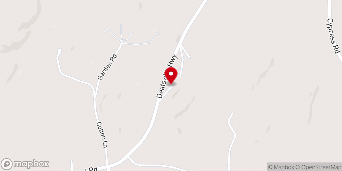 Map showing location of Lily Green Church