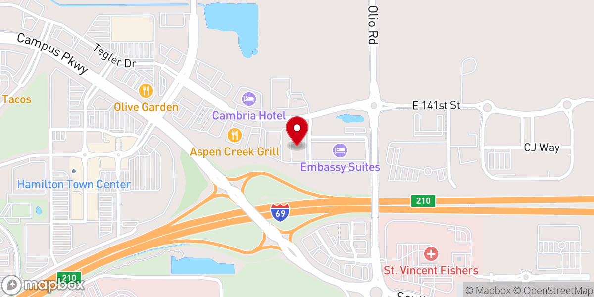 Map showing location of Crown of Life Baptist Church
