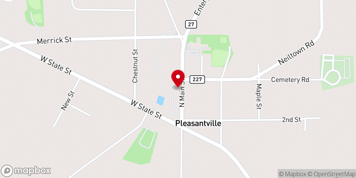 Map showing location of Independent Baptist Church