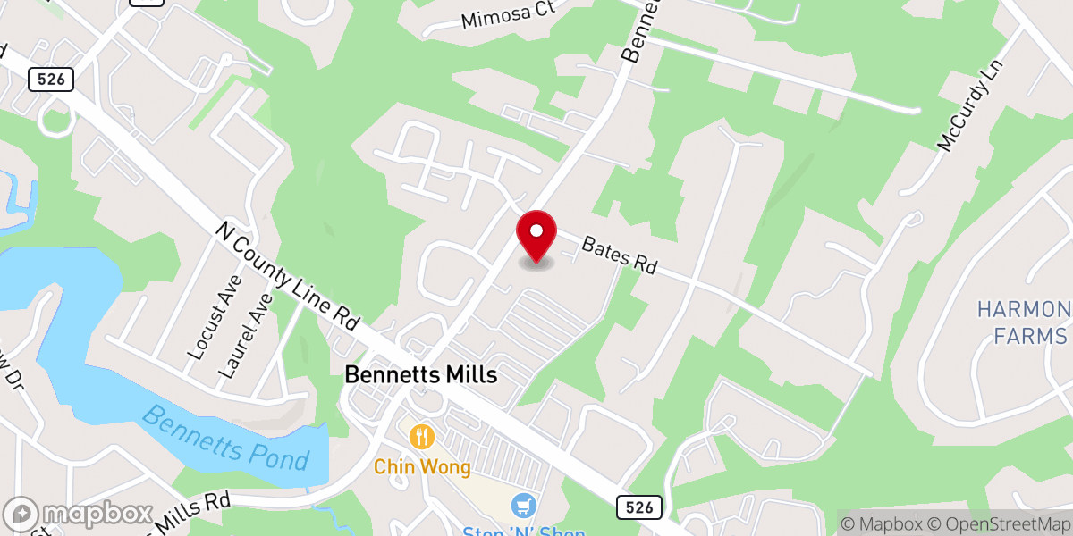 Map showing location of St. Aloysius Roman Catholic Church