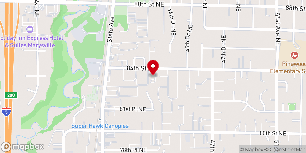 Map showing location of St. Philip's Episcopal Church