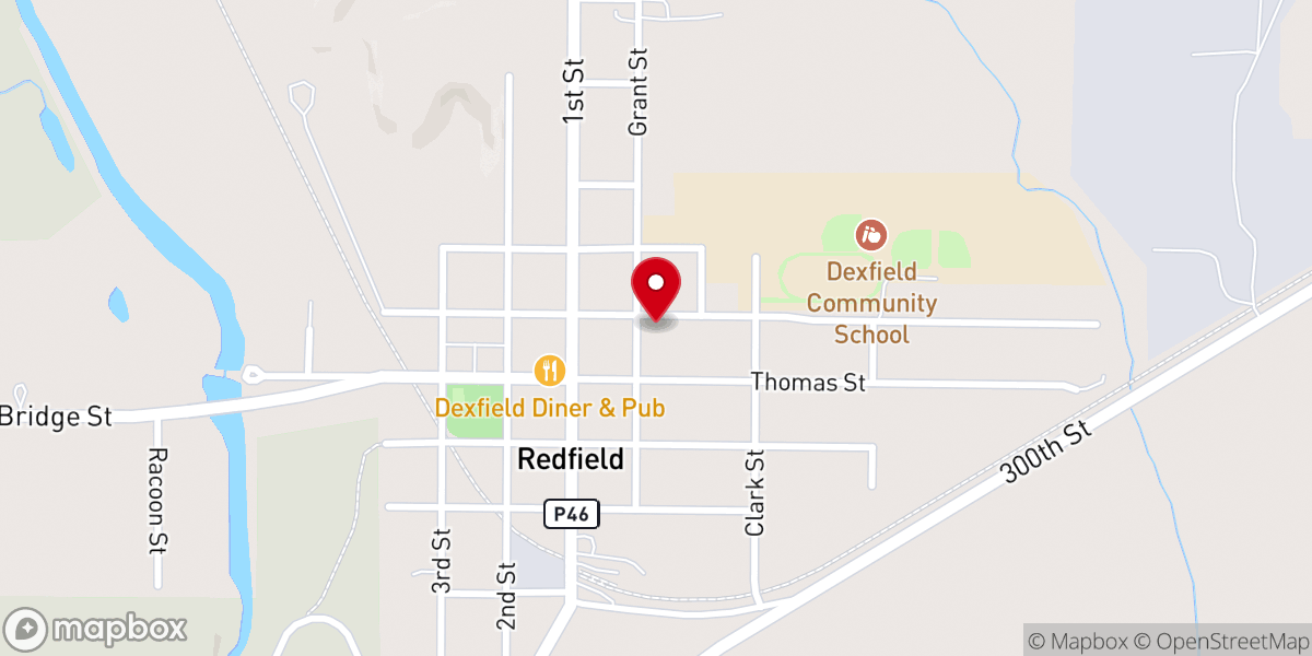Map showing location of Christian Church