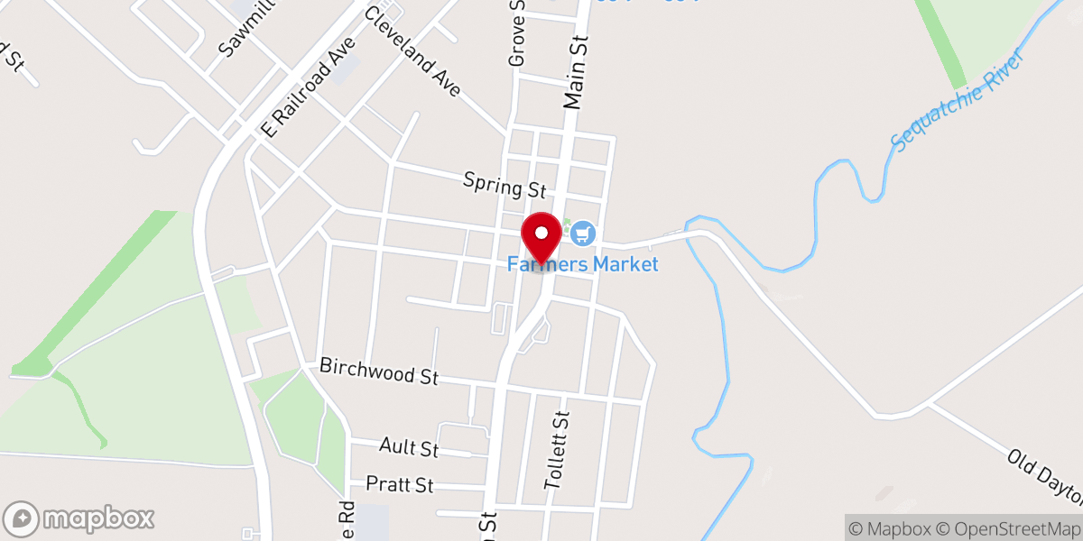 Map showing location of Church of Christ At Pikeville
