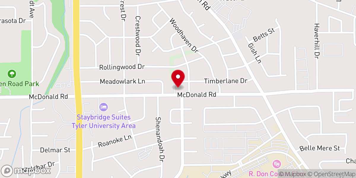 Map showing location of God's Will Missionary Baptist Church