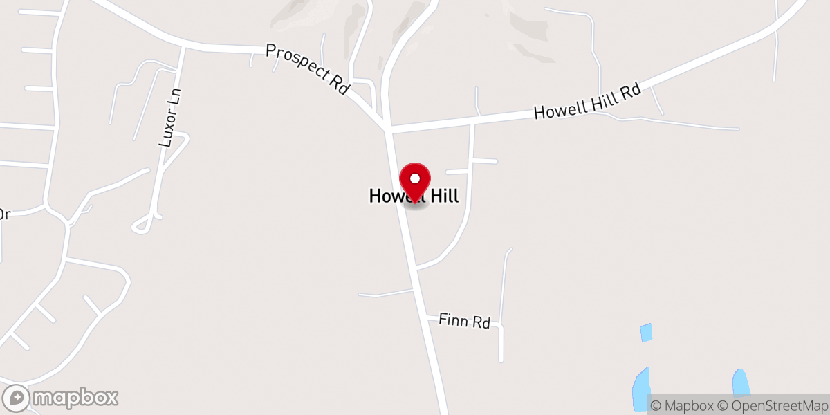 Map showing location of Howell Hill Church of Christ