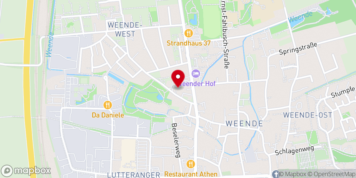 Map showing location of RCCG Living Faith Göttingen Parish